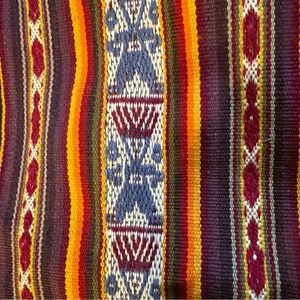 Authentic Peruvian Aguayo Table Runner - Handwoven Andean Folk Ar